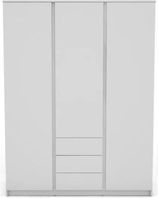 Šatníková skriňa Carlos, biela, 152 cm