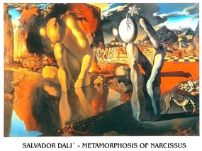 Umelecká tlač Metamorphosis of Narcissus, 1937, Salvador Dalí, (80 x 60 cm)