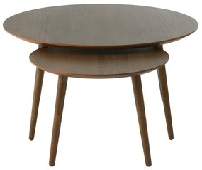 Sada konferenčných stolíkov Paricia 88 cm dymový dub