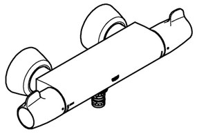 GROHE 34666000 - Termostatická lekárska batéria DN 15 lesklý chróm