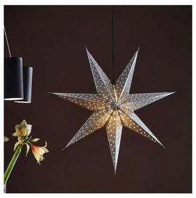 Markslöjd 705788 - Vianočná dekorácia GLITTER 1xE14/25W/230V pr. 75 cm strieborná