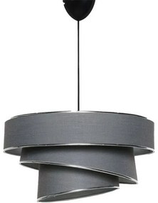 Závesný lustr Couper - antracitová, strieborná
