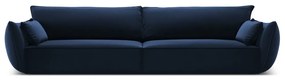 Tmavomodrá zamatová pohovka 248 cm Vanda – Mazzini Sofas