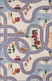 Vopi, Detský kusový koberec Scanroad 39, 57x120, viacfarebná, detská izba