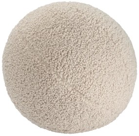 Svetlohnedý detský pohovkový vankúš z textílie buklé Ball – Wigiwama