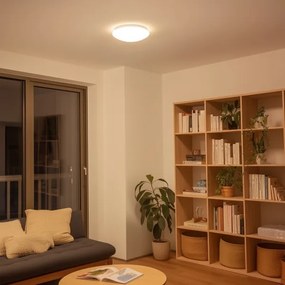 Eglo 33219 - LED RGB stropné svietidlo GIRON-C LED/17W/230V priemer 30 cm biela