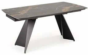 Jedálenský stôl Havelock, čierny mramor