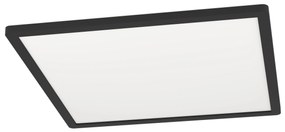 EGLO LED múdre prisadené osvetlenie ROVITO-Z, 16,5 W, teplá biela-studená biela, RGB, čierne, 42x42cm, št