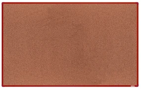 Korková nástenka boardOK v hliníkovom ráme, 2000 x 1200 mm, červený rám