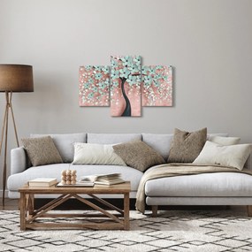 Obraz - Pastelovo modré kvety (90x60 cm)