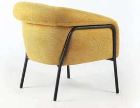 Oranžové relaxačné kreslo CLOVER