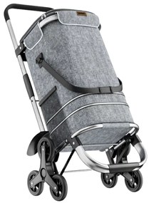 Jurhan Nákupná taška na kolieskach do schodov COMFORT,50l, šedá