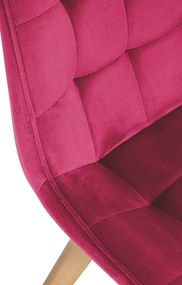 Stolička Brook - zamat - Červená