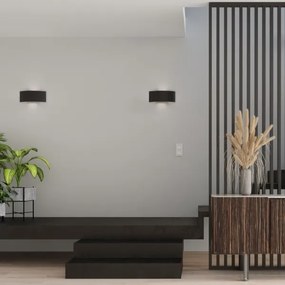 Sollux SL.0937 - Nástenné svietidlo MAGNUS 2xG9/40W/230V čierna