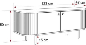 TV skrinka LYDIA 123 cm kašmír