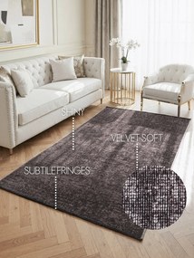 ELLE Decoration, Kusový koberec Brilliance Prisma 106311 Brown z kolekcie Elle, 80x150, hnedá, obývacia izba