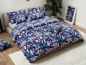 Bavlnené obliečky MENIKA hotelové kapsa, tmavo modré Rozmer obliečok: 70 x 90 cm | 140 x 200 cm