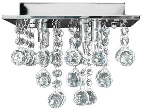 Krištáľové stropné svietidlo APP404-C strieborné