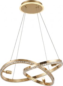 Toolight Toolight, LED závesné svietidlo, 620 mm, 140W, 4000K, 5000lm, G158-CP, zlatá lesklá, OSW-06410