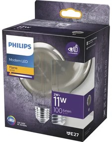 LED žiarovka Philips E27 2W/15W 136lm 2700K dymová