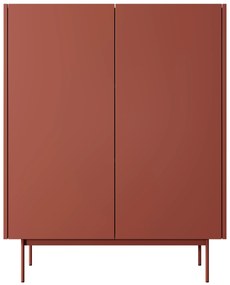 PIA Dvojdverová komoda Color - tehlová