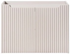 Závěsná skříňka pod umyvadlo Nova Cashmere I s deskou 80 cm kašmír/bílá