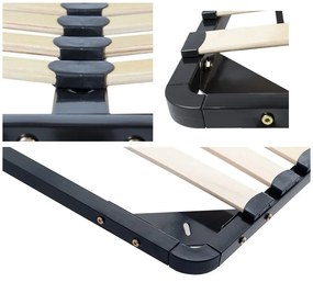 Zdvíhací kovový rošt do postele Domy 120x200 cm čierny