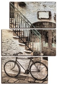 Obraz na plátne - Stará ulica v Taliansku - obdĺžnik 7153FC (90x60 cm)