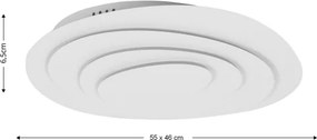 BRILAGI - Stmievateľné LED stropné svietidlo MODERN LED/67W/230V 46x55 cm + DO
