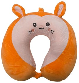 Cestovný vankúš na krk z pamäťovej peny KIDDY CAT 28x6 cm