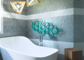 Terma Hex 502x1126 vodný radiátor RAL9005 Pololesk YL