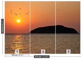 Fototapeta Vliesová Východ slnka mora 208x146 cm