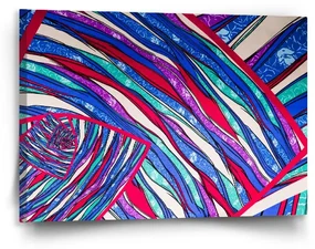 Sablio Obraz Pruhovaný motív 2 - 90x60 cm