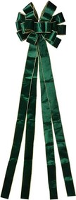 Zelená dekoračná mašľa Bow - 33*135 cm