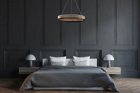 Toolight Toolight, LED závesné svietidlo 60cm APP1192-CP, čierna-zlatá, OSW-40023