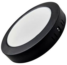 LED Stropné svietidlo ROUND LED/18W/230V 4000K pr. 21,7 cm čierna