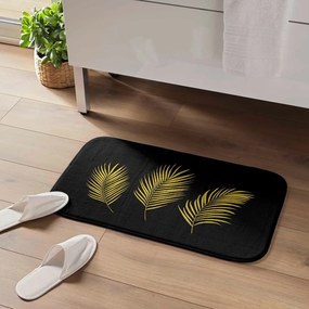 Čierna/v zlatej farbe kúpeľňová predložka 45x75 cm Orbella – douceur d'intérieur