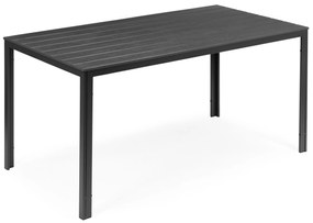 ModernHome Veľký záhradný stôl - šedý