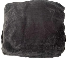 JERRY FABRICS Plachta mikroplyš tmavo sivá  Polyester, 90/200 cm