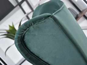Kreslo ušiak Margis (zelená + biela). Akcia -20%. Vlastná spoľahlivá doprava až k Vám domov. 1136094