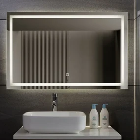 AQUAMARIN kúpeľňové zrkadlo s LED osvetlením, 110 x 70 cm | Biano