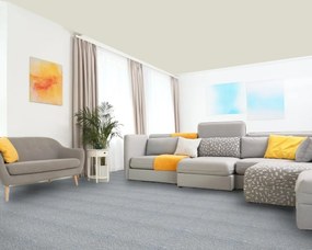 ITC, Koberec metráž Coletta 79, na mieru, šíře 4m,5m, modrá, twinback (filc+juta), obchodné priestory