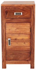 Skrinka do kúpeľne Nela 40x80x35 indický masív palisander Super natural