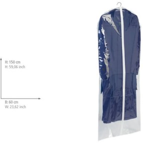 Priehľadný obal na oblek Wenko Transparent, 150 × 60 cm