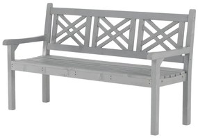 Tempo Kondela Drevená záhradná lavička, sivá, 150 cm, FABLA