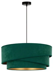 Duolla - Luster na lanku KOBO 1xE27/15W/230V pr. 45 cm zelená/zlatá DU600132