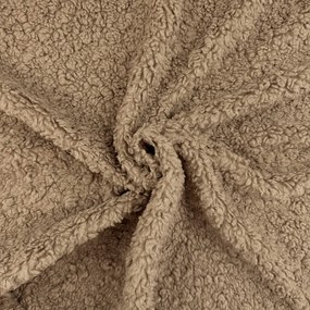 Kabátovina Teddy Boucle - Hnedá kapučíno