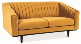 Sedacia súprava Asprey Velvet, žltá / čierna