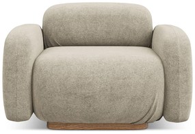 Béžový modul pohovky z textílie buklé Ailani – Makamii