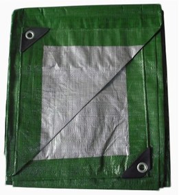 Zeleno strieborná krycia plachta mrazuvzdorná 6m x 10m